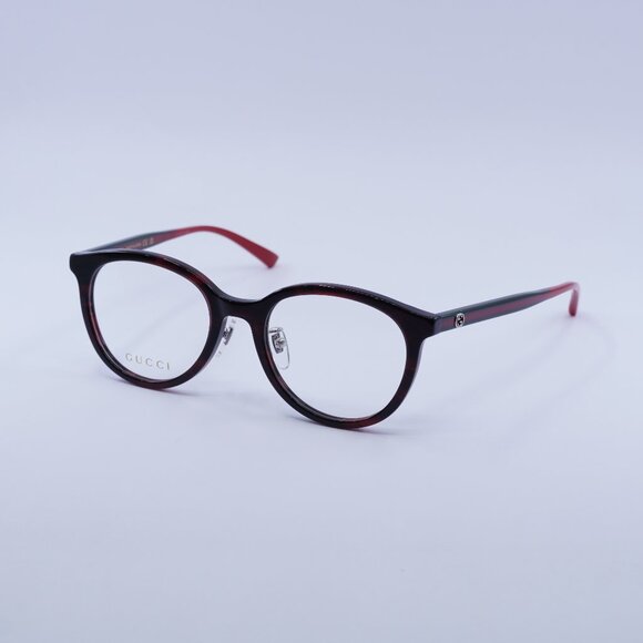 🕶️ New Gucci GG1867OK 003 Eyeglasses - Red Havana Frame - Picture 1 of 9